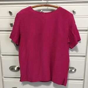 Richards & Jones Pink 100% Silk Blouse size M